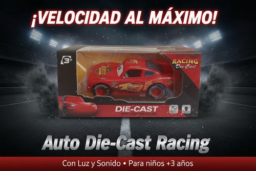 Auto Die-Cast Racing - Fondo Gris