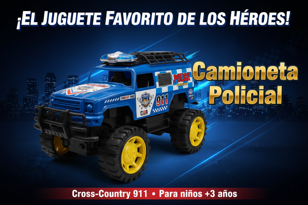 Camioneta Policial de Juguete Cross-Country 911