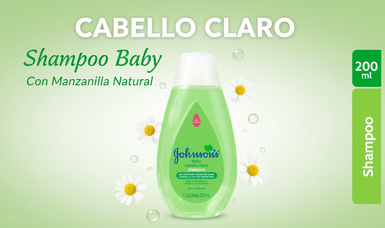 Johnson's Baby Shampoo Cabello Claro 200 ml
