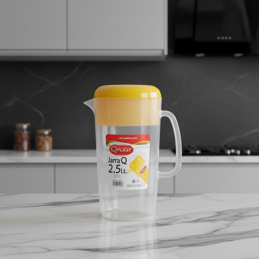 Jarra Q 2.5Lt sobre encimera elegante